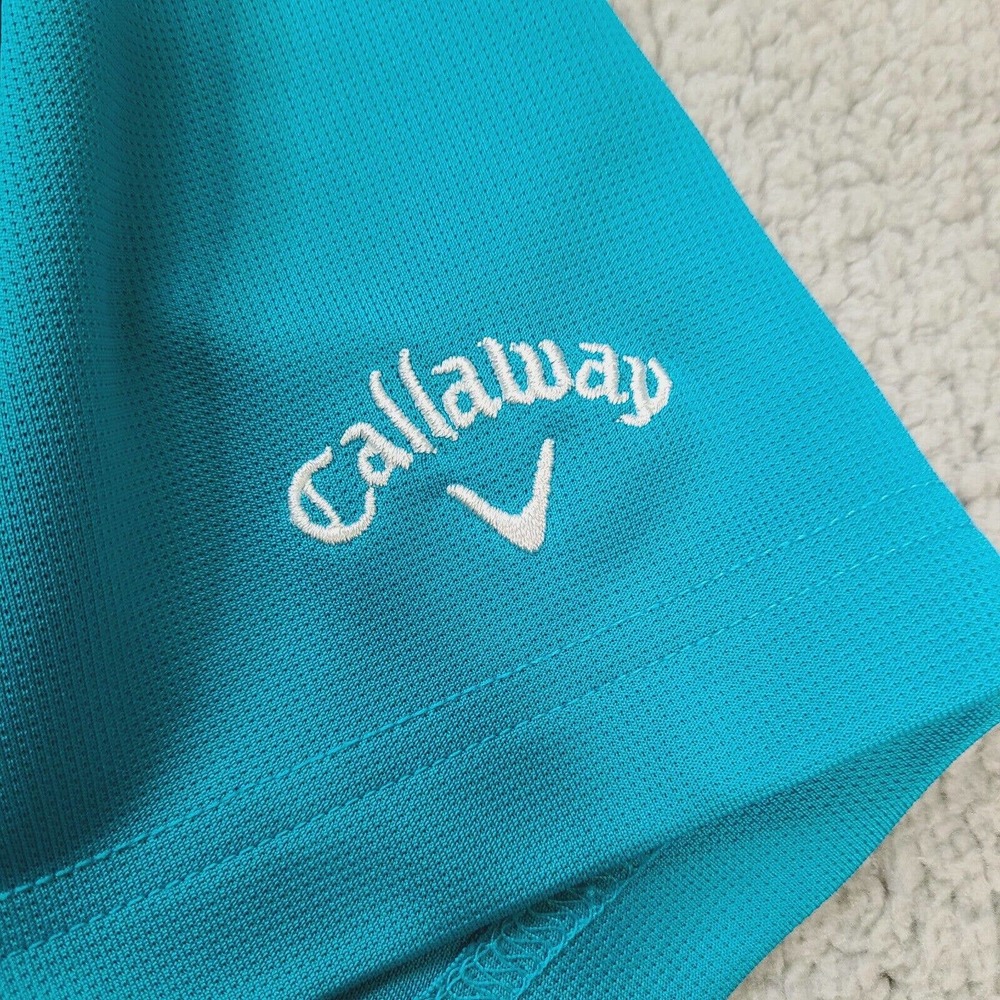 Callaway Golf Polo Shirt Men's XL Blue Teal Opti-Dri Weston Hills Country Club - Picture 4 of 12